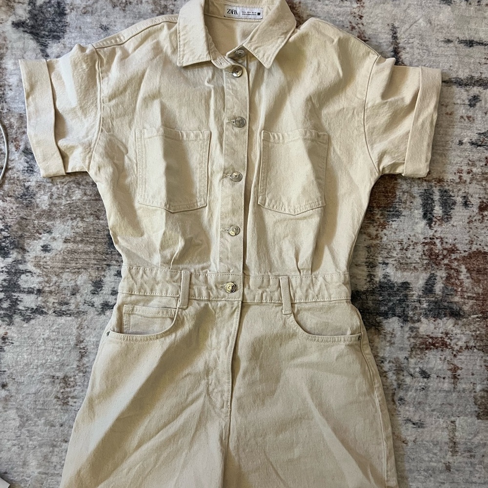 Zara Cream Jumpsuit for Women NEVER WORN